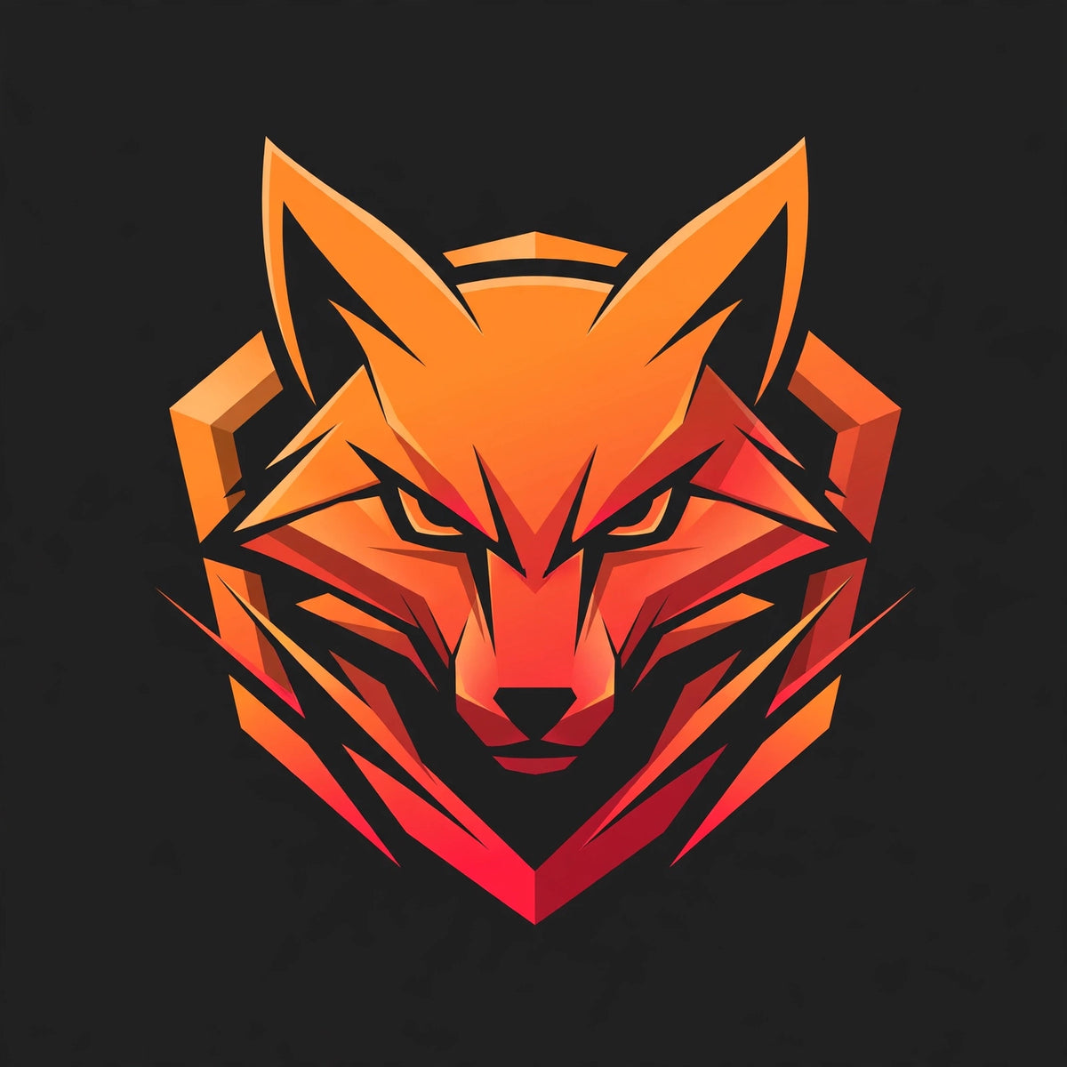Fox esports logo, orange gradient