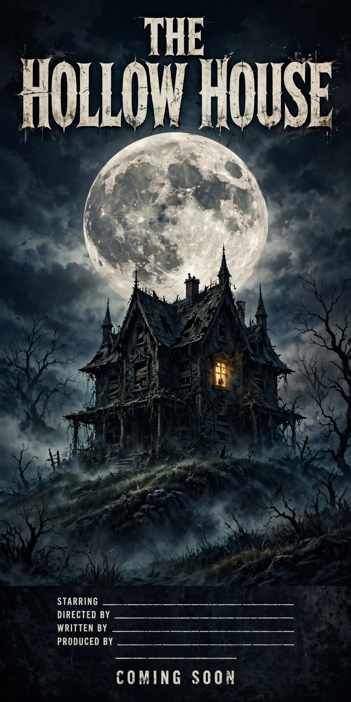 The Hollow House movie poster — sample design
