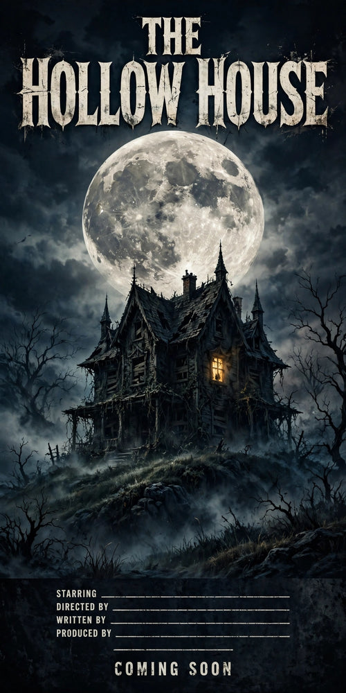 The Hollow House movie poster — sample design
