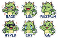 Sticker pack — sample designs
