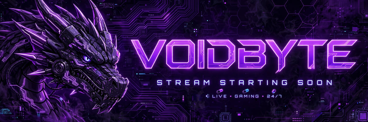 VOIDBYTE streamer banner — sample design