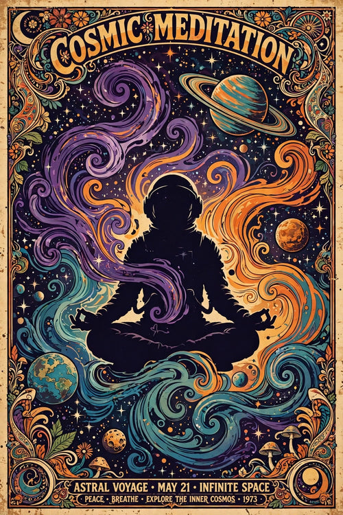 Trippy cosmic tee graphic — sample design